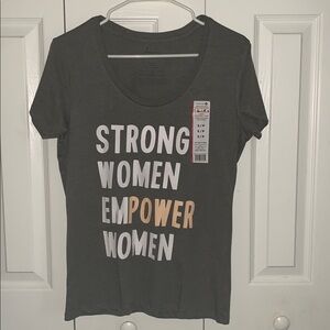 Celebrate It Gray Empower Women Tee